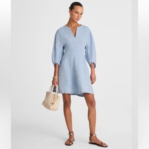 Madewell Dress 2 Linen Blue